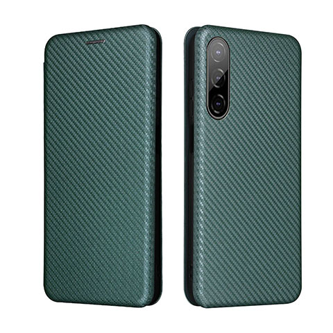 Custodia Portafoglio In Pelle Cover con Supporto L02Z per HTC Desire 22 Pro 5G Verde