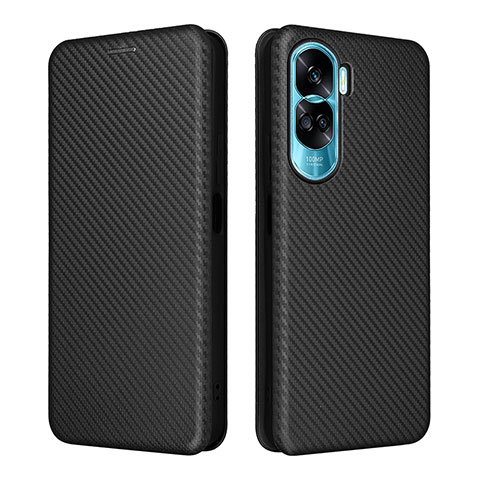 Custodia Portafoglio In Pelle Cover con Supporto L02Z per Huawei Honor 90 Lite 5G Nero