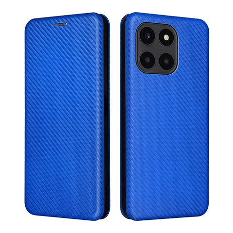 Custodia Portafoglio In Pelle Cover con Supporto L02Z per Huawei Honor X6a Blu