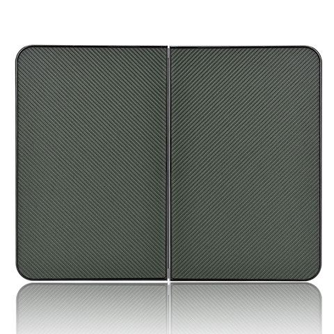 Custodia Portafoglio In Pelle Cover con Supporto L02Z per Microsoft Surface Duo Verde