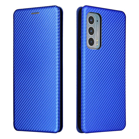 Custodia Portafoglio In Pelle Cover con Supporto L02Z per Motorola Moto Edge 20 5G Blu