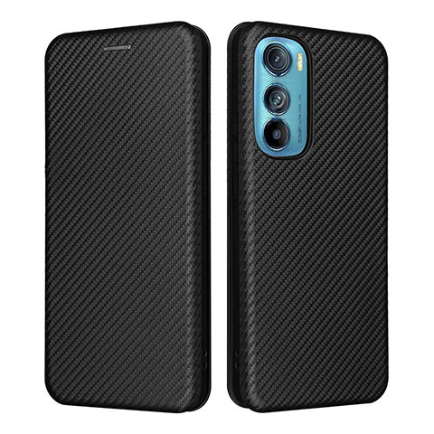 Custodia Portafoglio In Pelle Cover con Supporto L02Z per Motorola Moto Edge 30 5G Nero