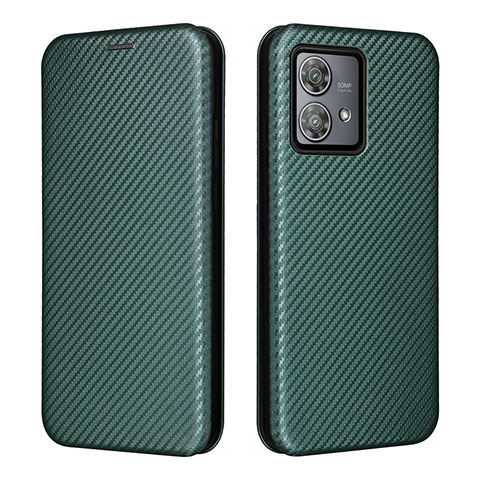 Custodia Portafoglio In Pelle Cover con Supporto L02Z per Motorola Moto Edge 40 Neo 5G Verde