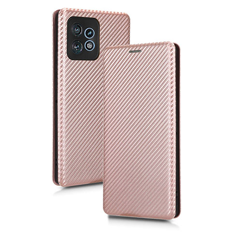 Custodia Portafoglio In Pelle Cover con Supporto L02Z per Motorola Moto Edge 40 Pro 5G Oro Rosa