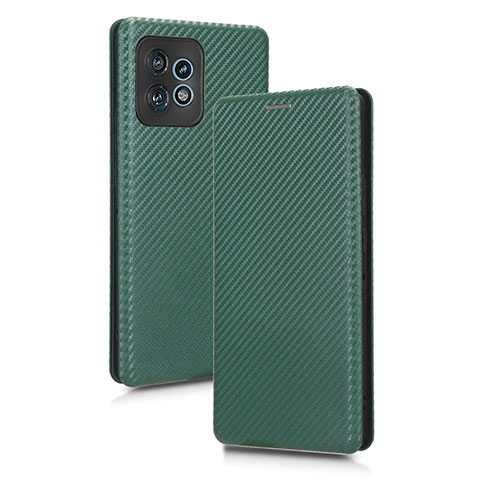 Custodia Portafoglio In Pelle Cover con Supporto L02Z per Motorola Moto Edge 40 Pro 5G Verde