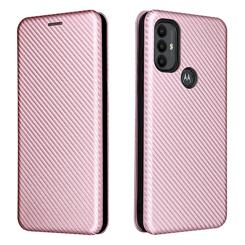 Custodia Portafoglio In Pelle Cover con Supporto L02Z per Motorola Moto G Play (2023) Oro Rosa