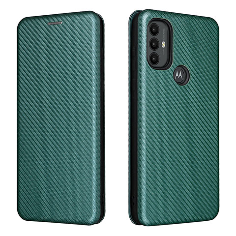 Custodia Portafoglio In Pelle Cover con Supporto L02Z per Motorola Moto G Play (2023) Verde