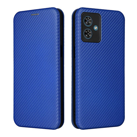 Custodia Portafoglio In Pelle Cover con Supporto L02Z per Motorola Moto G54 5G Blu