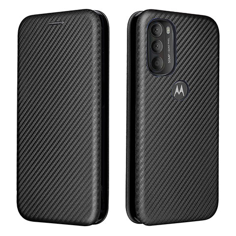 Custodia Portafoglio In Pelle Cover con Supporto L02Z per Motorola Moto G71 5G Nero