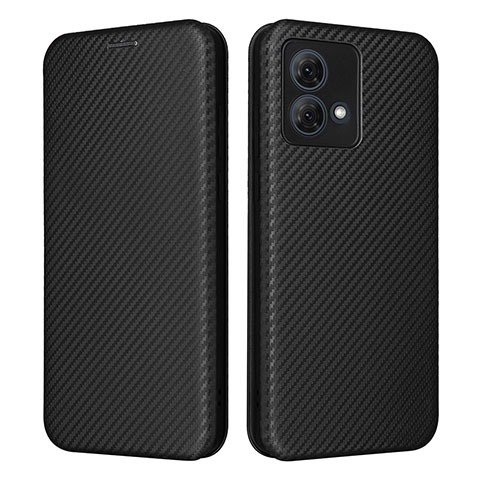 Custodia Portafoglio In Pelle Cover con Supporto L02Z per Motorola Moto G84 5G Nero