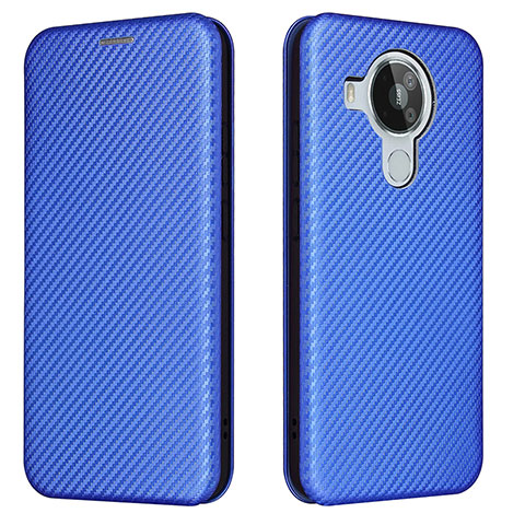 Custodia Portafoglio In Pelle Cover con Supporto L02Z per Nokia 7.3 Blu