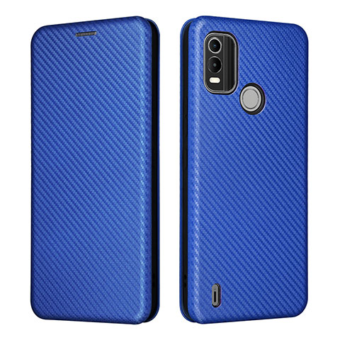 Custodia Portafoglio In Pelle Cover con Supporto L02Z per Nokia C21 Plus Blu