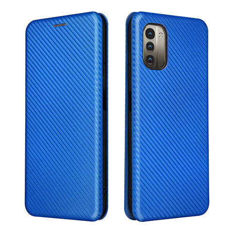 Custodia Portafoglio In Pelle Cover con Supporto L02Z per Nokia G11 Blu