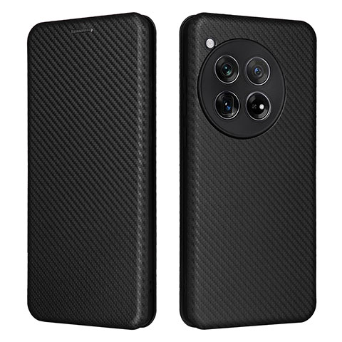 Custodia Portafoglio In Pelle Cover con Supporto L02Z per OnePlus 12R 5G Nero