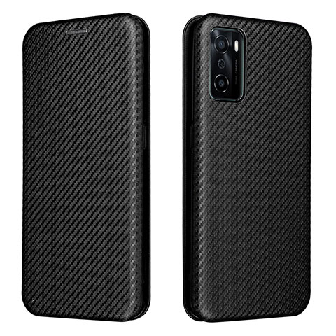 Custodia Portafoglio In Pelle Cover con Supporto L02Z per Oppo A55S 5G Nero