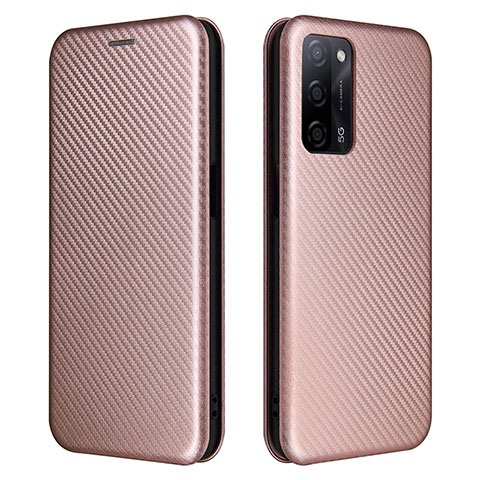 Custodia Portafoglio In Pelle Cover con Supporto L02Z per Oppo A56 5G Oro Rosa