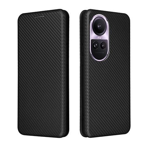 Custodia Portafoglio In Pelle Cover con Supporto L02Z per Oppo Reno10 Pro 5G Nero