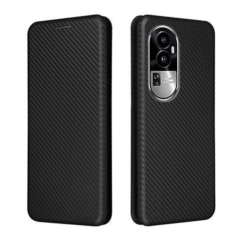 Custodia Portafoglio In Pelle Cover con Supporto L02Z per Oppo Reno10 Pro+ Plus 5G Nero