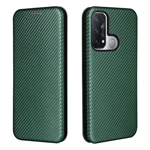 Custodia Portafoglio In Pelle Cover con Supporto L02Z per Oppo Reno5 A Verde