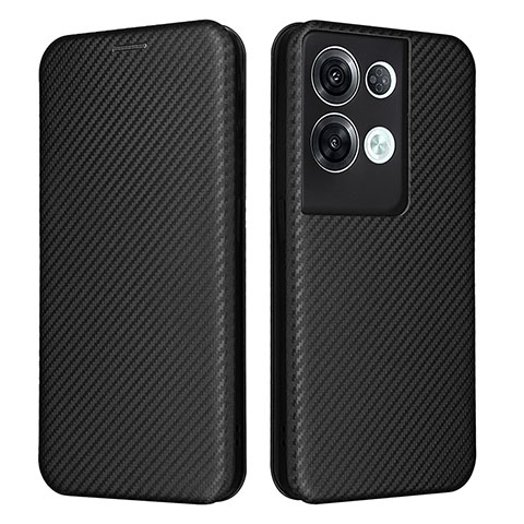 Custodia Portafoglio In Pelle Cover con Supporto L02Z per Oppo Reno8 Pro+ Plus 5G Nero