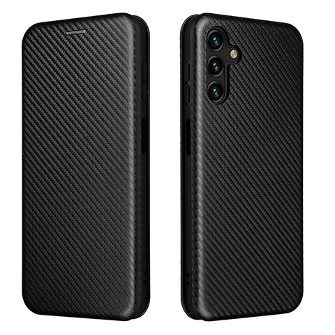 Custodia Portafoglio In Pelle Cover con Supporto L02Z per Samsung Galaxy A04s Nero