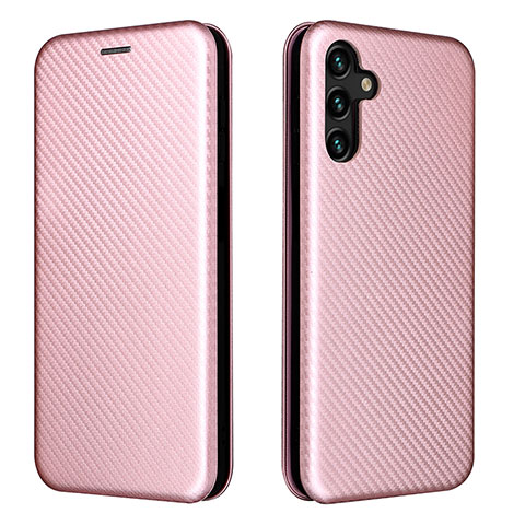 Custodia Portafoglio In Pelle Cover con Supporto L02Z per Samsung Galaxy A13 5G Oro Rosa