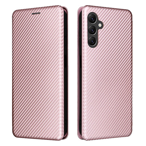 Custodia Portafoglio In Pelle Cover con Supporto L02Z per Samsung Galaxy A14 5G Oro Rosa