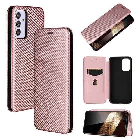 Custodia Portafoglio In Pelle Cover con Supporto L02Z per Samsung Galaxy A15 4G Oro Rosa