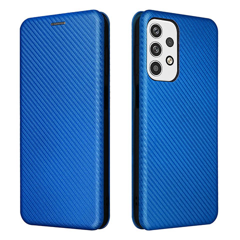 Custodia Portafoglio In Pelle Cover con Supporto L02Z per Samsung Galaxy A23 4G Blu