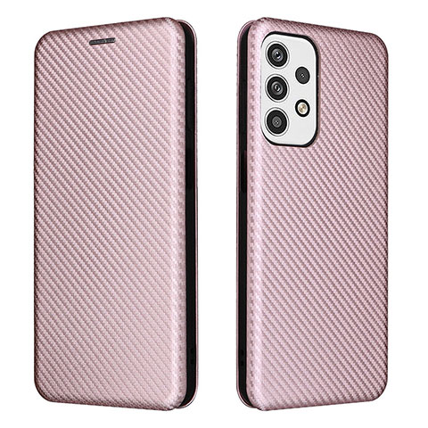 Custodia Portafoglio In Pelle Cover con Supporto L02Z per Samsung Galaxy A23 5G Oro Rosa