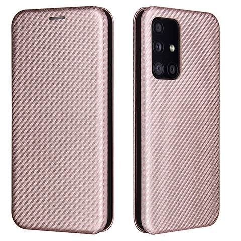 Custodia Portafoglio In Pelle Cover con Supporto L02Z per Samsung Galaxy A52 4G Oro Rosa