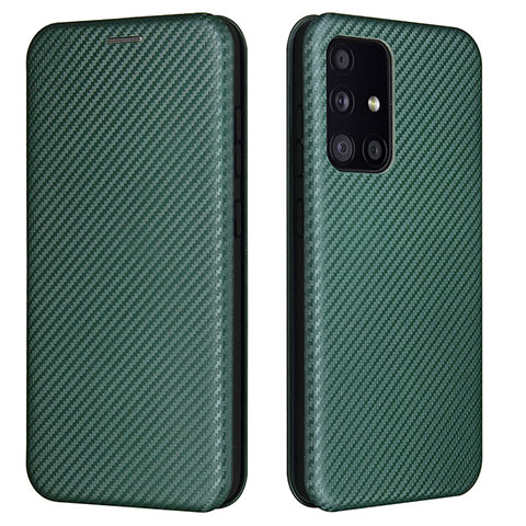 Custodia Portafoglio In Pelle Cover con Supporto L02Z per Samsung Galaxy A52s 5G Verde