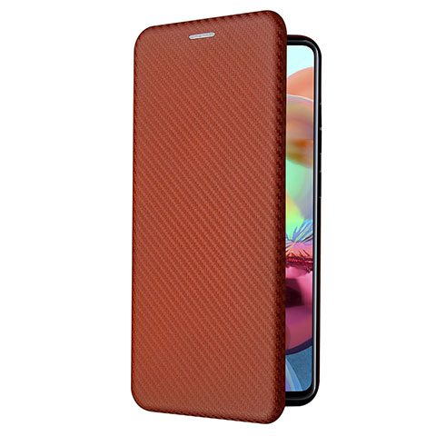 Custodia Portafoglio In Pelle Cover con Supporto L02Z per Samsung Galaxy A72 5G Marrone