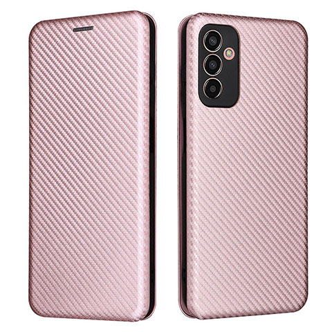 Custodia Portafoglio In Pelle Cover con Supporto L02Z per Samsung Galaxy F13 4G Oro Rosa