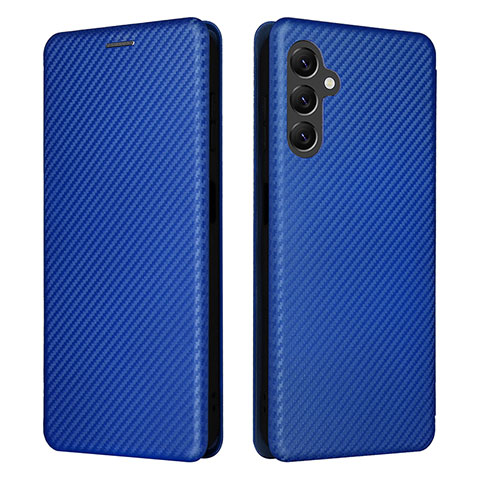 Custodia Portafoglio In Pelle Cover con Supporto L02Z per Samsung Galaxy M44 5G Blu