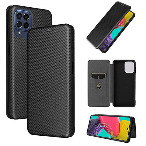 Custodia Portafoglio In Pelle Cover con Supporto L02Z per Samsung Galaxy M53 5G Nero