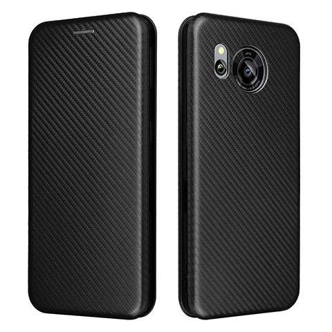 Custodia Portafoglio In Pelle Cover con Supporto L02Z per Sharp Aquos Sense7 Plus Nero