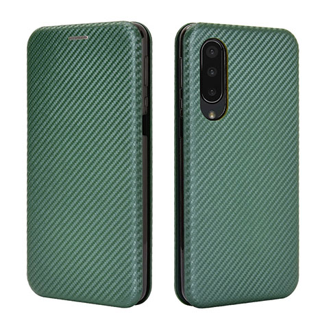 Custodia Portafoglio In Pelle Cover con Supporto L02Z per Sharp Aquos Zero5G basic Verde