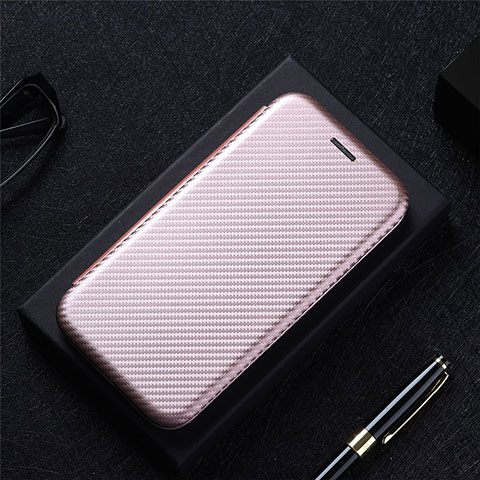 Custodia Portafoglio In Pelle Cover con Supporto L02Z per Xiaomi Black Shark 5 5G Oro Rosa