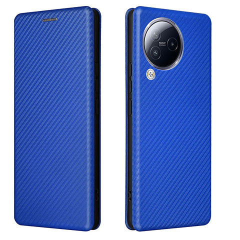 Custodia Portafoglio In Pelle Cover con Supporto L02Z per Xiaomi Civi 3 5G Blu