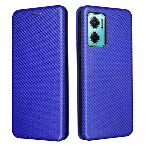 Custodia Portafoglio In Pelle Cover con Supporto L02Z per Xiaomi Redmi 10 5G Blu