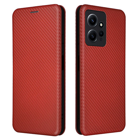 Custodia Portafoglio In Pelle Cover con Supporto L02Z per Xiaomi Redmi Note 12 4G Marrone