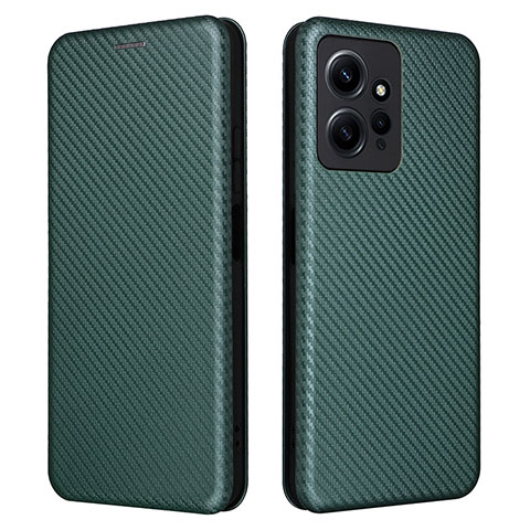 Custodia Portafoglio In Pelle Cover con Supporto L02Z per Xiaomi Redmi Note 12 4G Verde