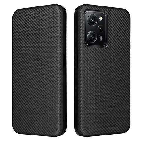 Custodia Portafoglio In Pelle Cover con Supporto L02Z per Xiaomi Redmi Note 12 Pro Speed 5G Nero