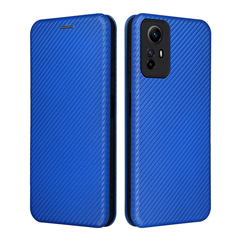 Custodia Portafoglio In Pelle Cover con Supporto L02Z per Xiaomi Redmi Note 12S Blu