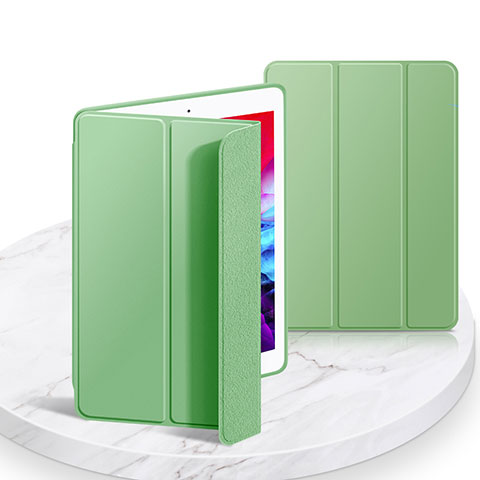 Custodia Portafoglio In Pelle Cover con Supporto L03 per Apple iPad 10.2 (2019) Verde Pastello