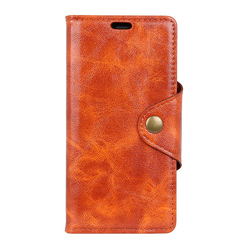 Custodia Portafoglio In Pelle Cover con Supporto L03 per Asus Zenfone 5 Lite ZC600KL Arancione