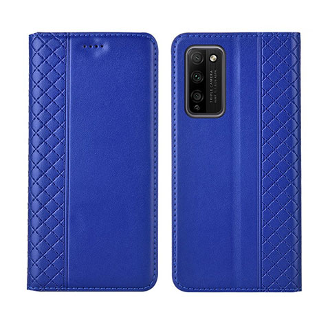 Custodia Portafoglio In Pelle Cover con Supporto L03 per Huawei Honor 30 Lite 5G Blu