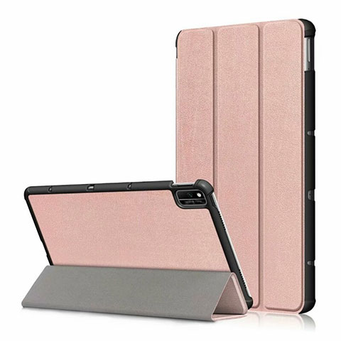 Custodia Portafoglio In Pelle Cover con Supporto L03 per Huawei Honor Pad V6 10.4 Oro Rosa