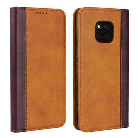 Custodia Portafoglio In Pelle Cover con Supporto L03 per Huawei Mate 20 Pro Arancione